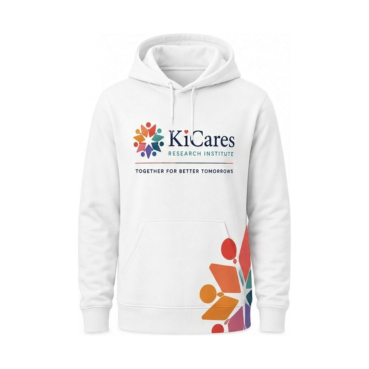 KiCares Hoodie — White