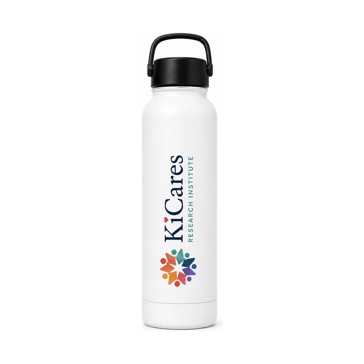KiCares Water Bottle — White