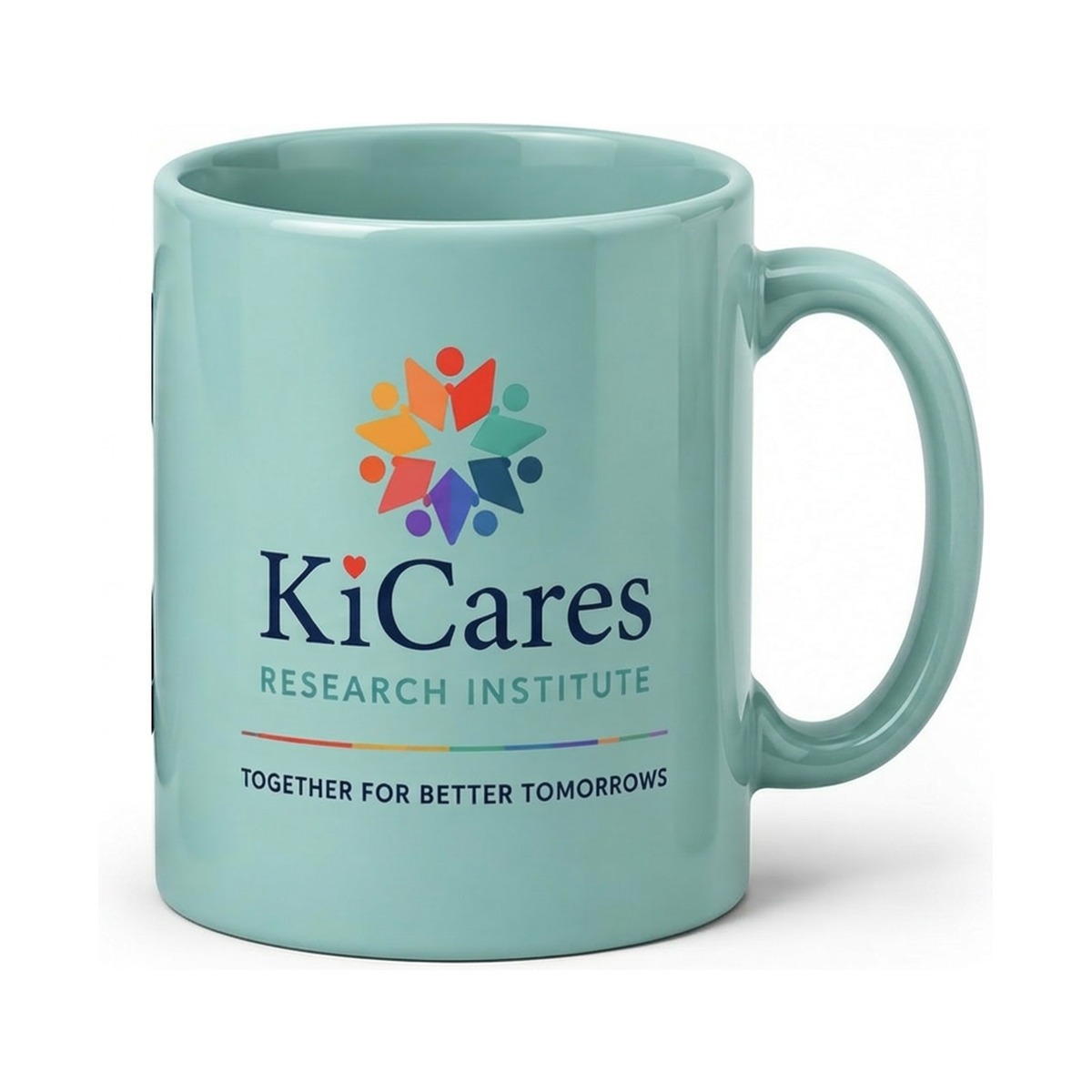 KiCares Coffee Mug — Teal