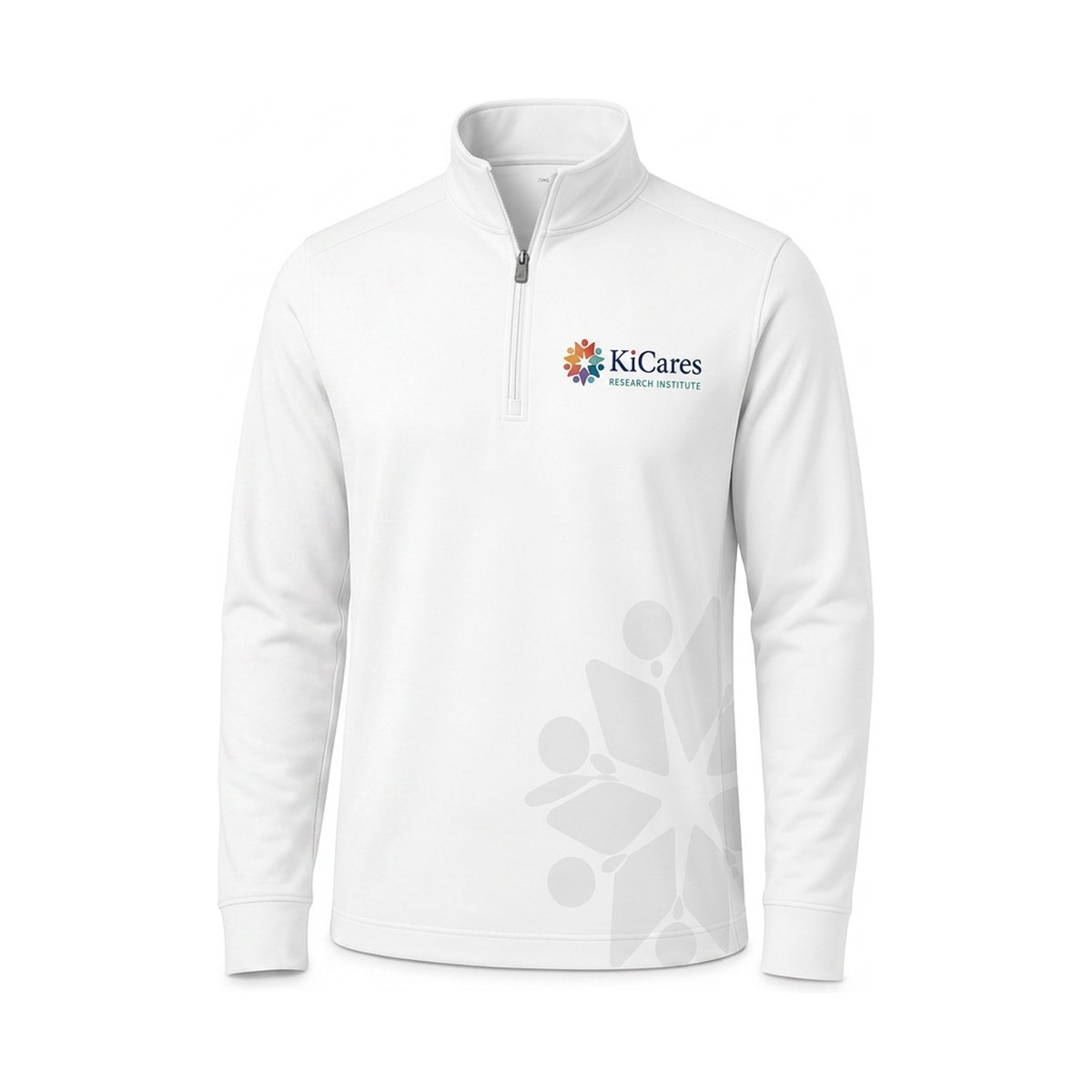 KiCares Quarter Zip — White