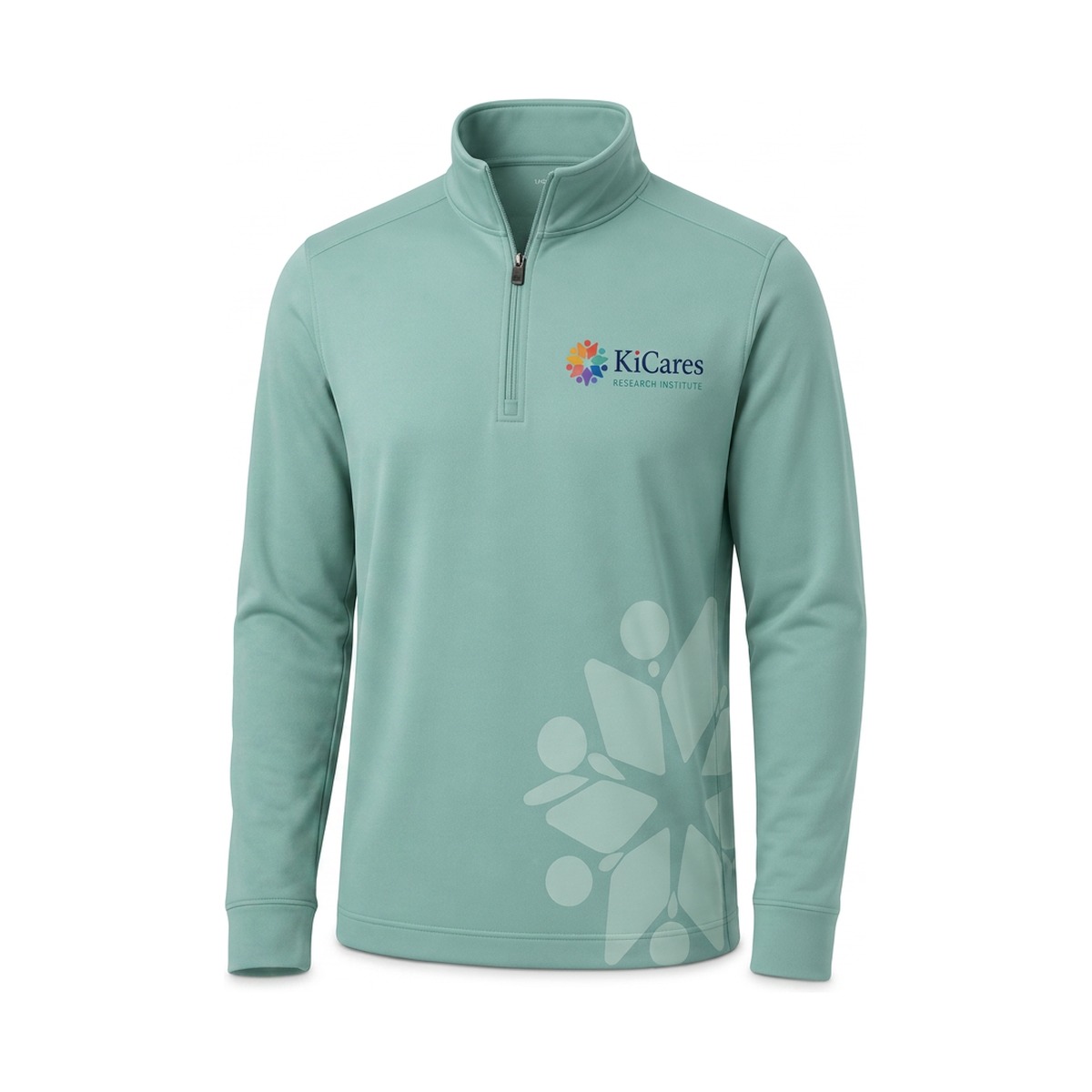 KiCares Quarter Zip — Teal