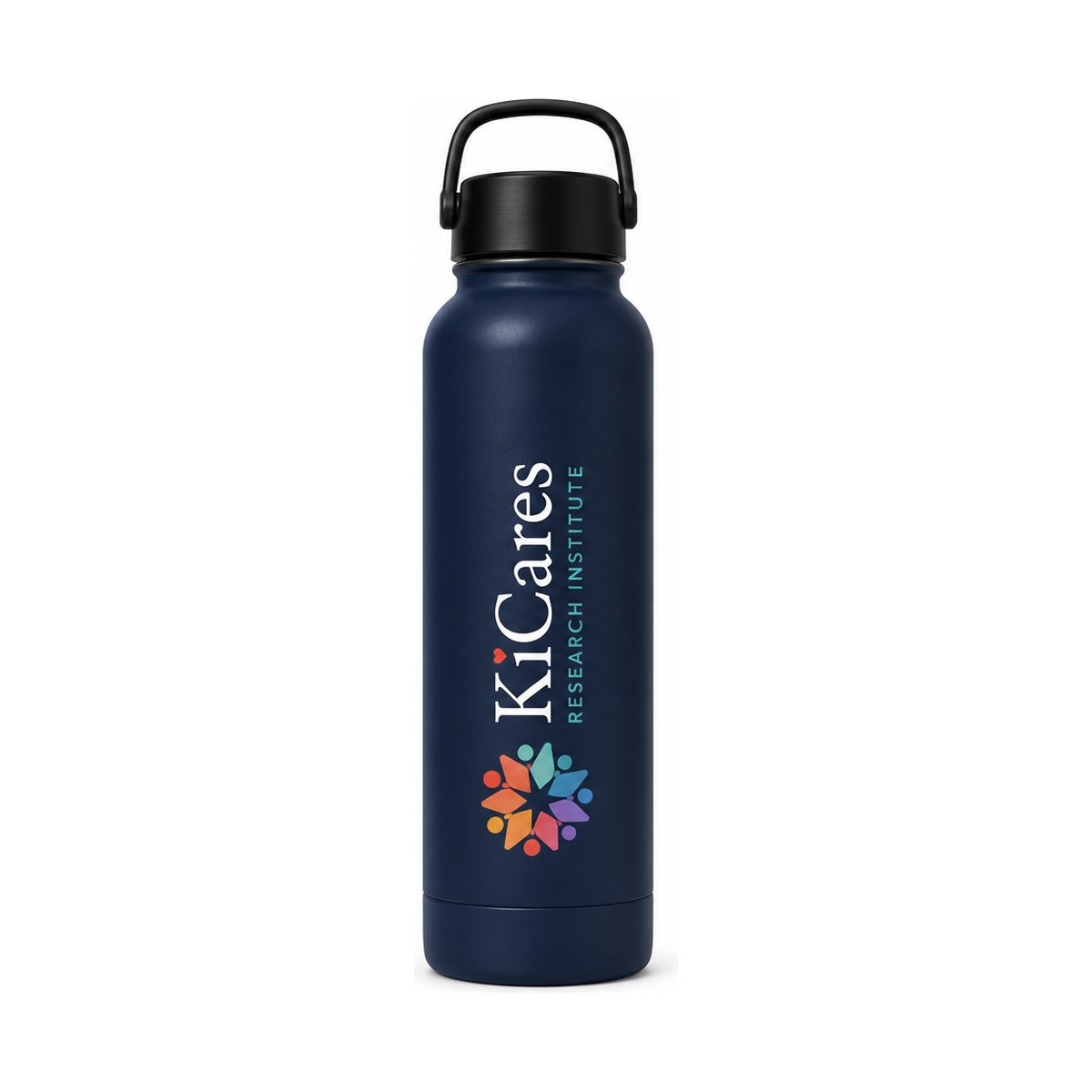 KiCares Water Bottle — Navy