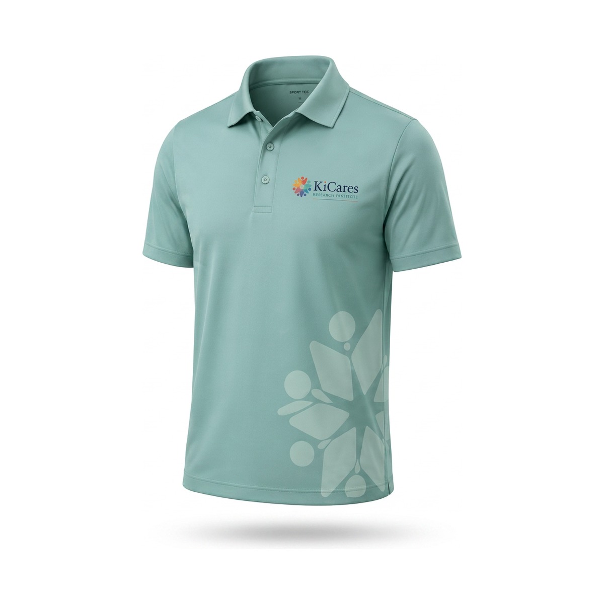 KiCares Performance Polo — Teal